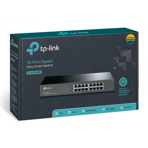 TP-Link Easy Smart гигабитный 16-портовый коммутатор