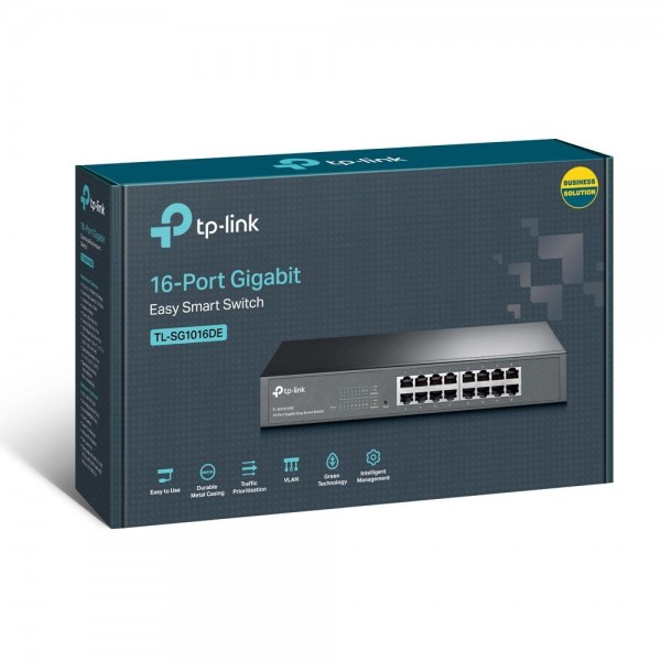 TP-Link Коммутатор Easy Smart с 16 гигабитными портами