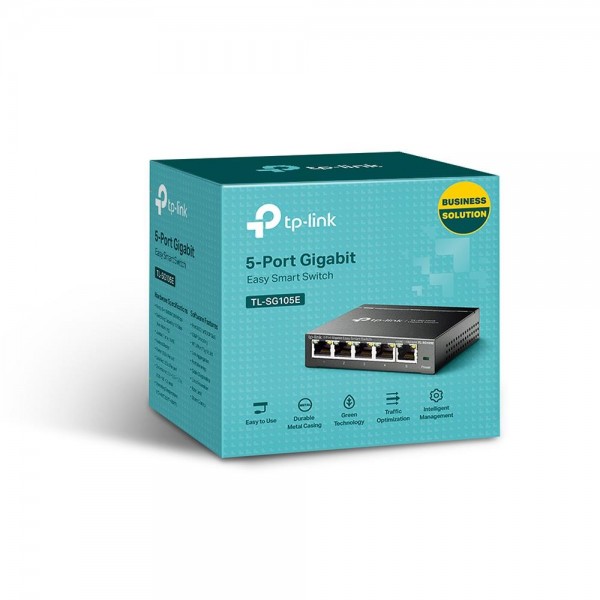 TP-Link Коммутатор Easy Smart с 5 гигабитными портами TP-Link Коммутатор Easy Smart с 5 гигабитными портами