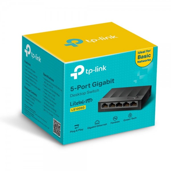 TP-Link Настольный коммутатор с 5 гигабитными портами