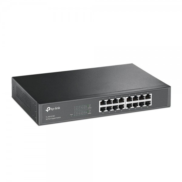 TP-Link Коммутатор с 16 гигабитными портами для размещения на столе или в стойке TP-Link Коммутатор с 16 гигабитными портами для размещения на столе или в стойке
