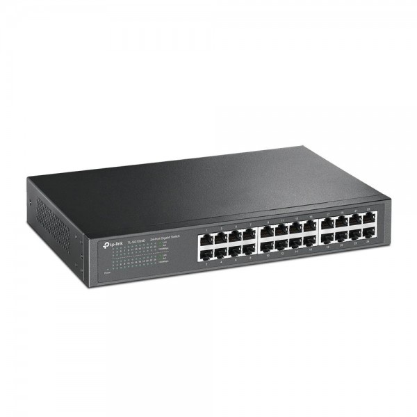 TP-Link Коммутатор с 24 гигабитными портами для размещения на столе или в стойке TP-Link Коммутатор с 24 гигабитными портами для размещения на столе или в стойке