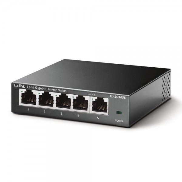 TP-Link Настольный коммутатор с 5 портами 10/100/1000 Мбит/с TP-Link Настольный коммутатор с 5 портами 10/100/1000 Мбит/с