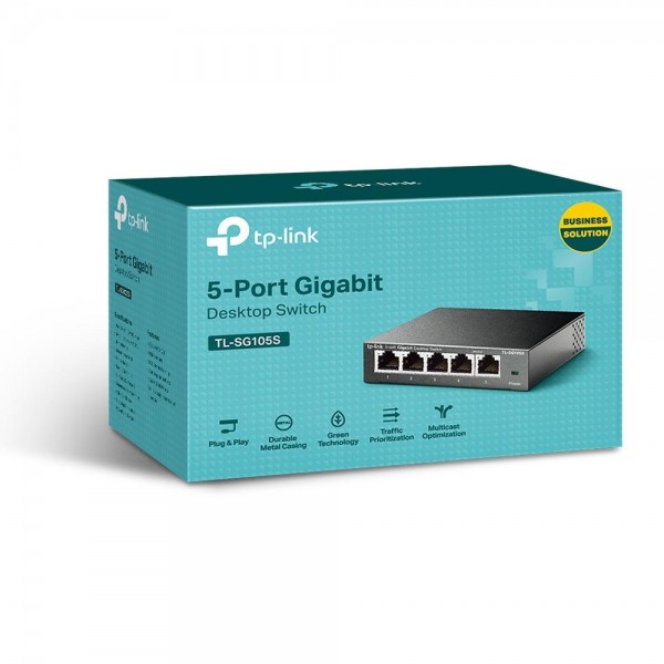 TP-Link Настольный коммутатор с 5 портами 10/100/1000 Мбит/с TP-Link Настольный коммутатор с 5 портами 10/100/1000 Мбит/с