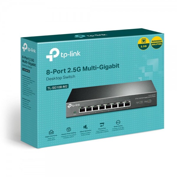 TP-Link Настольный коммутатор с 8 портами 2,5 Гбит/с TP-Link Настольный коммутатор с 8 портами 2,5 Гбит/с