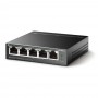 TP-Link Настольный коммутатор с 5 портами 10/100 Мбит/с (4 порта PoE+)