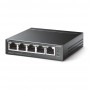 TP-Link Настольный коммутатор с 5 портами 10/100 Мбит/с (4 порта PoE+)