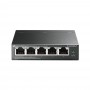TP-Link Настольный коммутатор с 5 гигабитными портами (4 порта PoE+) TP-Link Настольный коммутатор с 5 гигабитными портами (4 порта PoE+)