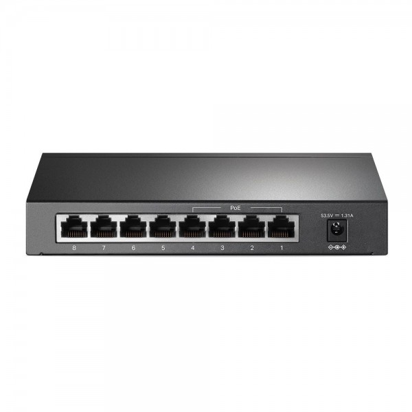 TP-Link Настольный коммутатор с 8 гигабитными портами (4 порта PoE+) TP-Link Настольный коммутатор с 8 гигабитными портами (4 порта PoE+)