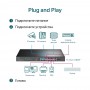 TP-Link Неуправляемый коммутатор с 16 портами PoE+ 10/100 Мбит/с и 2 комбинированными гигабитными портами RJ45/SFP