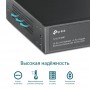 TP-Link Неуправляемый коммутатор с 16 портами PoE+ 10/100 Мбит/с и 2 комбинированными гигабитными портами RJ45/SFP