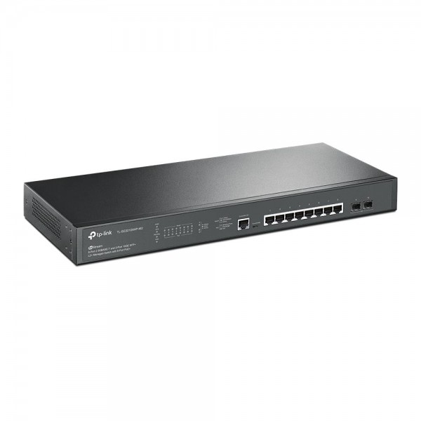 TP-Link Управляемый коммутатор JetStream уровня 2+ с 8 портами PoE+ 2,5 Гбит/с и 2 портами SFP+ 10 Гбит/с