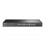 TP-Link JetStream 24‑портовый гигабитный управляемый коммутатор уровня 2+ с 4 SFP‑слотами