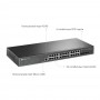 TP-Link Управляемый коммутатор JetStream уровня 2+ с 24 гигабитными портами RJ45 и 4 гигабитными портами SFP