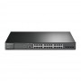 TP-Link JetStream 28‑портовый гигабитный управляемый коммутатор 2‑го уровня с 24 портами PoE+ TP-Link JetStream 28‑портовый гигабитный управляемый коммутатор 2‑го уровня с 24 портами PoE+