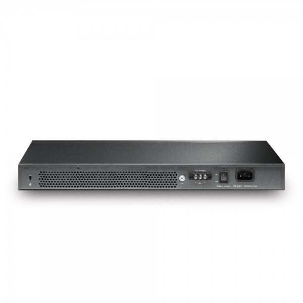 TP-Link Управляемый коммутатор JetStream уровня 2+ с 24 гигабитными портами RJ45, 4 портами SFP+ 10 Гбит/с и источником бесперебойного питания TP-Link Управляемый коммутатор JetStream уровня 2+ с 24 гигабитными портами RJ45, 4 портами SFP+ 10 Гбит/с и источником бесперебойного питания