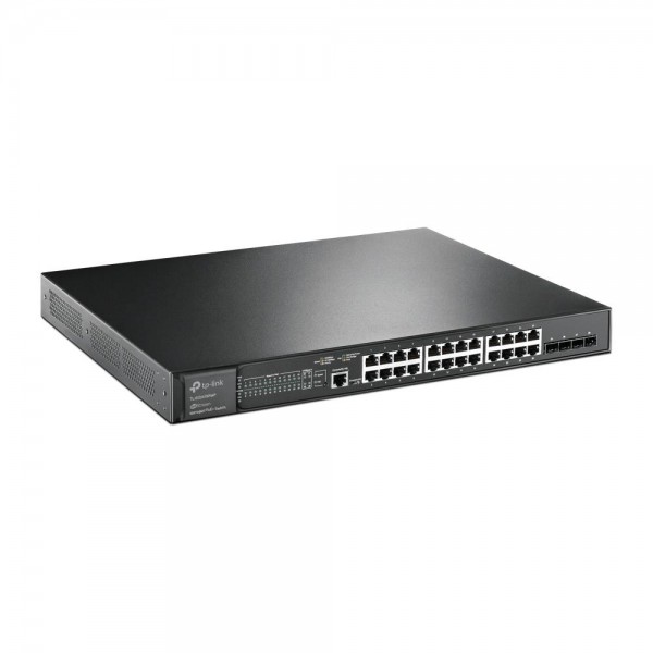 TP-Link Управляемый коммутатор JetStream уровня 2+ с 24 гигабитными портами RJ45 и 4 портами SFP+ 10 Гбит/с