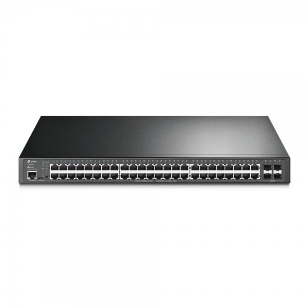 TP-Link Управляемый коммутатор JetStream уровня 2+ с 48 гигабитными портами PoE+ и 4 гигабитными портами SFP TP-Link Управляемый коммутатор JetStream уровня 2+ с 48 гигабитными портами PoE+ и 4 гигабитными портами SFP