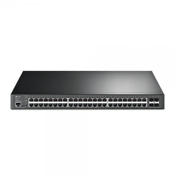 TP-Link Управляемый коммутатор JetStream уровня 2+ c 48 гигабитными портами PoE+ и 4 портами SFP+ 10 Гбит/с TP-Link Управляемый коммутатор JetStream уровня 2+ c 48 гигабитными портами PoE+ и 4 портами SFP+ 10 Гбит/с