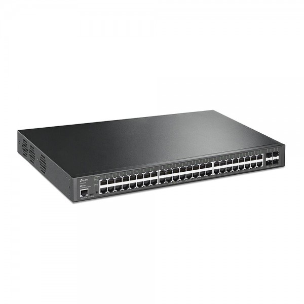 TP-Link Управляемый коммутатор JetStream уровня 2+ c 48 гигабитными портами PoE+ и 4 портами SFP+ 10 Гбит/с TP-Link Управляемый коммутатор JetStream уровня 2+ c 48 гигабитными портами PoE+ и 4 портами SFP+ 10 Гбит/с
