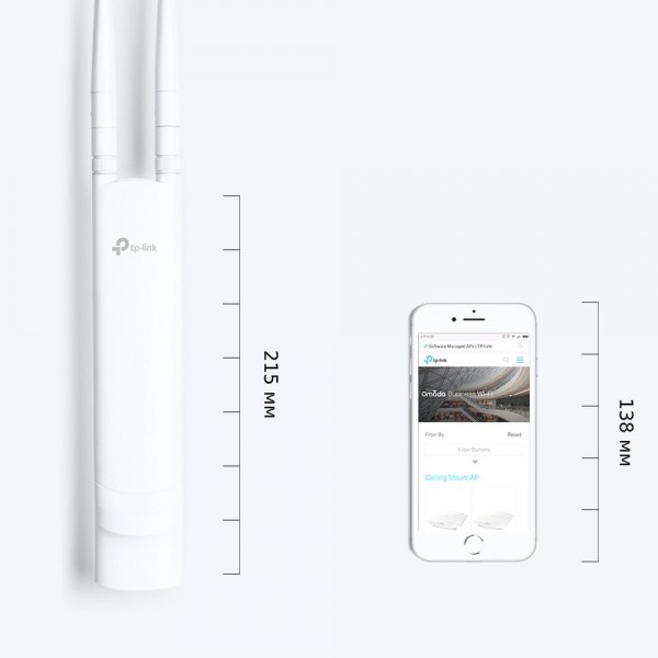 TP-Link Точка доступа Wi‑Fi N300 для улицы и помещений TP-Link Точка доступа Wi‑Fi N300 для улицы и помещений