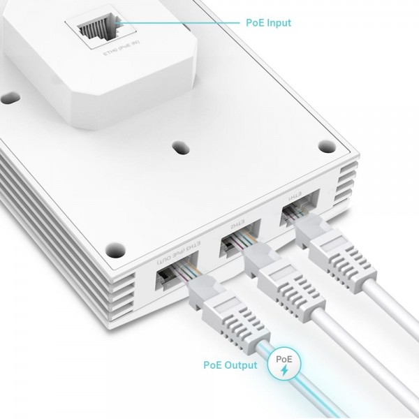 TP-Link Встраиваемая в стену точка доступа Wi‑Fi AX3000 TP-Link Встраиваемая в стену точка доступа Wi‑Fi AX3000