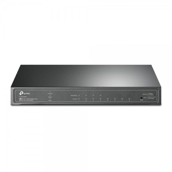 TP-Link JetStream 8-портовый гигабитный Smart коммутатор с 4 портами PoE+ TP-Link JetStream 8-портовый гигабитный Smart коммутатор с 4 портами PoE+
