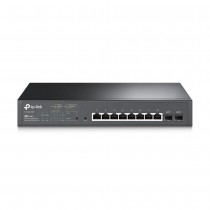TP-Link Коммутатор JetStream Smart с 8 гигабитными портами PoE+ и 2 гигабитными портами SFP