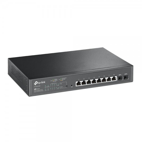 TP-Link Коммутатор JetStream Smart с 8 гигабитными портами PoE+ и 2 гигабитными портами SFP TP-Link Коммутатор JetStream Smart с 8 гигабитными портами PoE+ и 2 гигабитными портами SFP