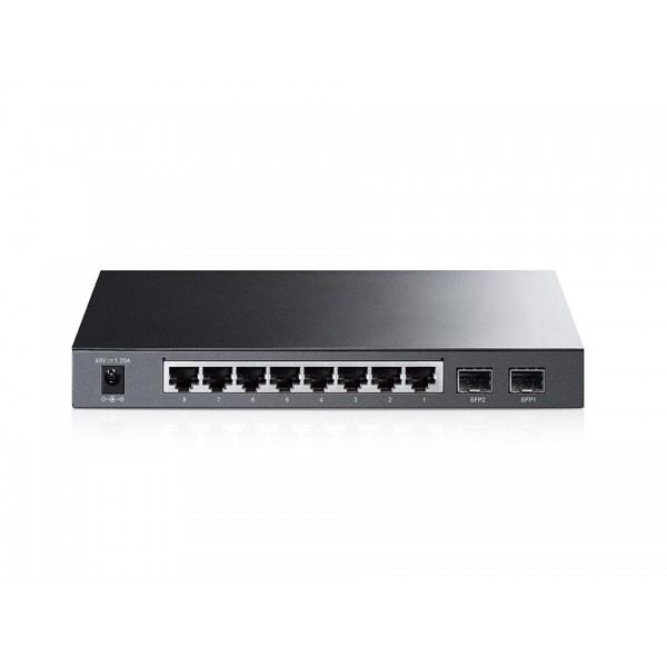 TP-Link JetStream гигабитный 8-портовый Smart коммутатор PoE с 2 SFP-слотами TP-Link JetStream гигабитный 8-портовый Smart коммутатор PoE с 2 SFP-слотами