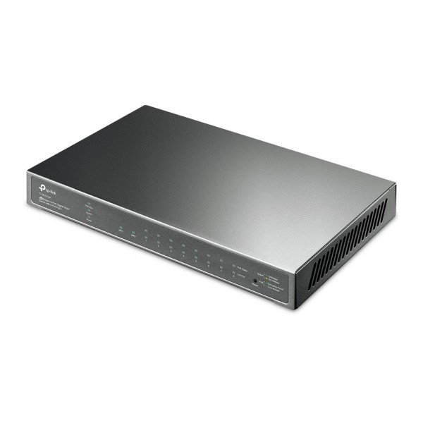 TP-Link JetStream 10-портовый гигабитный Smart коммутатор с 8 портами PoE+ TP-Link JetStream 10-портовый гигабитный Smart коммутатор с 8 портами PoE+