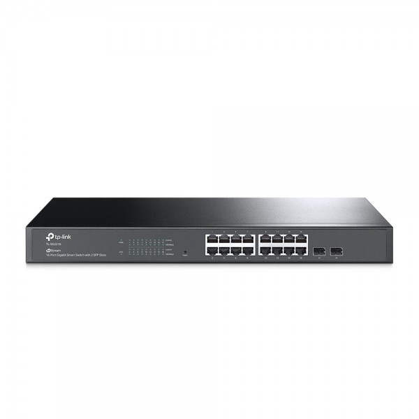 TP-Link Коммутатор JetStream Smart с 16 гигабитными портами RJ45 и 2 гигабитными портами SFP TP-Link Коммутатор JetStream Smart с 16 гигабитными портами RJ45 и 2 гигабитными портами SFP