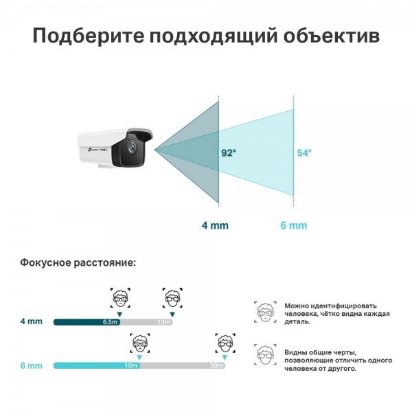 TP-Link Уличная цилиндрическая камера 3 Мп