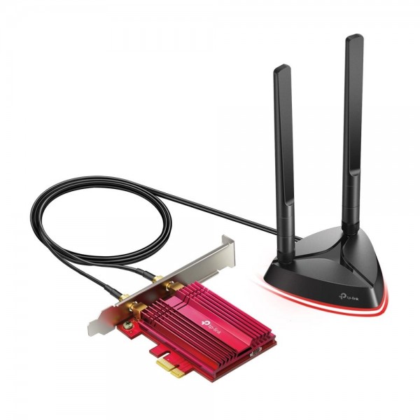 TP-Link Двухдиапазонный адаптер PCI Express с поддержкой Wi-Fi AX3000 и Bluetooth 5.0 TP-Link Двухдиапазонный адаптер PCI Express с поддержкой Wi-Fi AX3000 и Bluetooth 5.0
