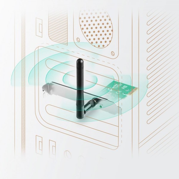 TP-Link Адаптер PCI Express с поддержкой Wi-Fi N150 TP-Link Адаптер PCI Express с поддержкой Wi-Fi N150