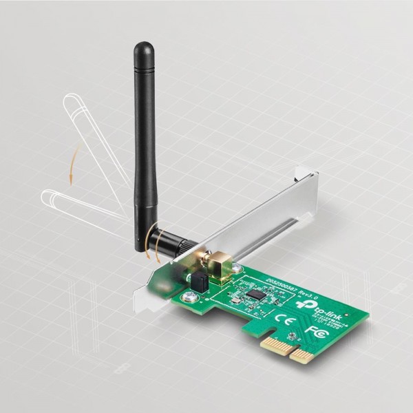 TP-Link Адаптер PCI Express с поддержкой Wi-Fi N150 TP-Link Адаптер PCI Express с поддержкой Wi-Fi N150