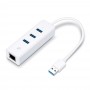 TP-Link 3-портовый концентратор и гигабитный адаптер USB 3.0