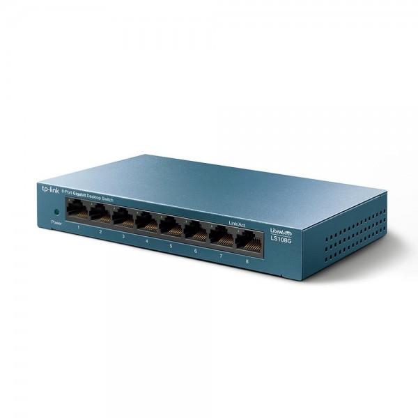 TP-Link 8-портовый настольный коммутатор 10/100/1000 Мбит/с TP-Link 8-портовый настольный коммутатор 10/100/1000 Мбит/с