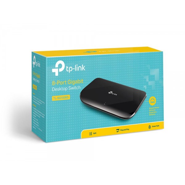 TP-Link 8-портовый гигабитный настольный коммутатор
