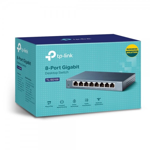 TP-Link Настольный коммутатор с 8 гигабитными портами