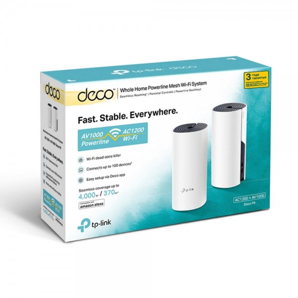 TP-Link Гибридная Mesh-система AC1200 + AV1000 TP-Link Гибридная Mesh-система AC1200 + AV1000
