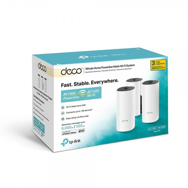 TP-Link Гибридная Mesh-система AC1200 + AV1000 TP-Link Гибридная Mesh-система AC1200 + AV1000