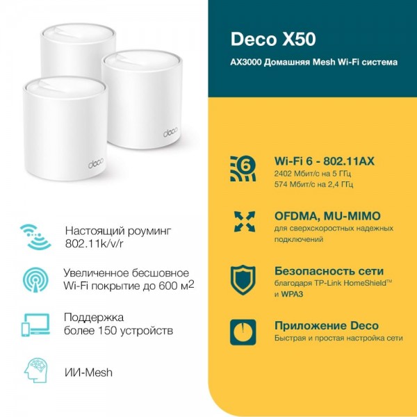 TP-Link Mesh-система AX3000 TP-Link Mesh-система AX3000