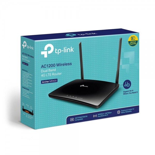 TP-Link AC1200 Двухдиапазонный 4G LTE Wi-Fi роутер TP-Link AC1200 Двухдиапазонный 4G LTE Wi-Fi роутер