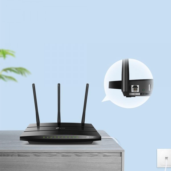 TP-Link AC1200 Wi-Fi роутер с VDSL/ADSL модемом TP-Link AC1200 Wi-Fi роутер с VDSL/ADSL модемом