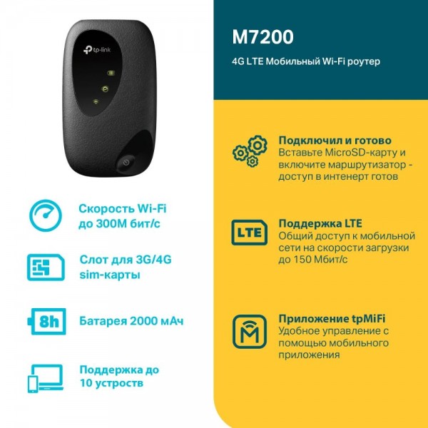 TP-Link LTE-Advanced Мобильный Wi-Fi роутер TP-Link LTE-Advanced Мобильный Wi-Fi роутер