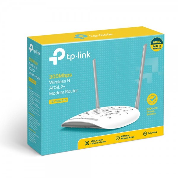 TP-Link N300 Wi-Fi роутер с ADSL2+ модемом TP-Link N300 Wi-Fi роутер с ADSL2+ модемом