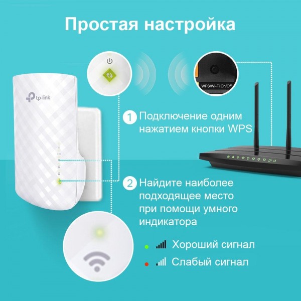 TP-Link AC750 Усилитель Wi-Fi сигнала TP-Link AC750 Усилитель Wi-Fi сигнала