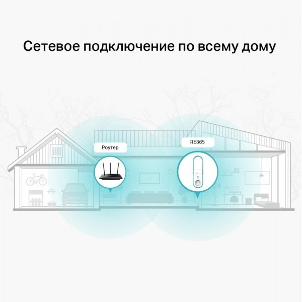 TP-Link Усилитель Wi-Fi сигнала AC1200 со встроенной розеткой TP-Link Усилитель Wi-Fi сигнала AC1200 со встроенной розеткой