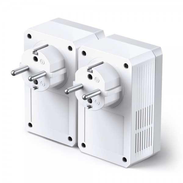 TP-Link Комплект адаптеров Powerline AV600 со встроенной розеткой
